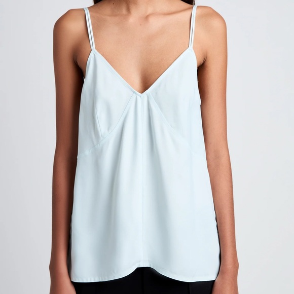 Proenza Schouler BlackSleeveless Camisole with Spaghetti Straps